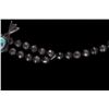 Image 6 : Navajo Sandcast Silver & Turquoise Squash Necklace