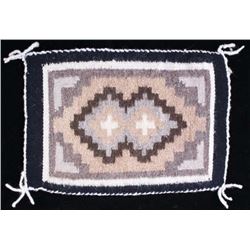 Navajo Two Grey Hills Wool Salesman Sample Rug