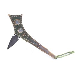 Prairie Gunstock Spontoon War Club 19th Century