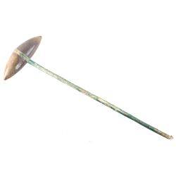 Comanche Bi-Point Stone Head War Club c. 1890