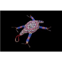 Sioux Fully Beaded Umbilical Cord Fetish 1890-1920