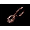 Image 9 : Morganite & Diamond 14K Rose Gold Earring Pair
