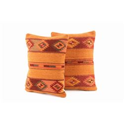 Autumn Medallion Wool Set of Two Pillows by Ruiz