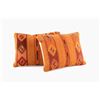 Image 4 : Autumn Medallion Wool Set of Two Pillows by Ruiz