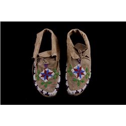 Northern Cheyenne Beaded Moccasins c. 1890
