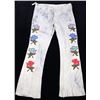Image 1 : Santee Sioux Floral Beaded Men's Hide Pants c1900-