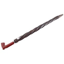 Sioux Twisted Stem Catlinite Bowl Pipe 19th C.