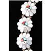 Image 10 : Zuni Mother of Pearl Sun Face Inlay Squash Blossom