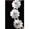 Image 11 : Zuni Mother of Pearl Sun Face Inlay Squash Blossom