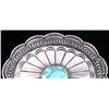 Image 4 : Navajo Sterling Kingman Turquoise Belt Buckle