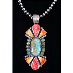 Navajo Yazzie Kingman & Spiny Oyster Necklace
