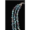 Image 7 : Navajo Multi Strand Turquoise & Sterling Necklace