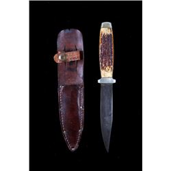 1930's Kinsfolk Incorporated Stag Horn Bowie Knife