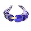 Image 7 : Russian Faceted Cobalt Glass Trade Bead Necklaces