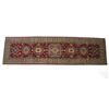 Image 1 : Kazak Persian Hand Knotted Wool Runner Rug 1930's
