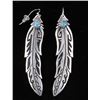 Image 1 : Navajo T&R Singer Sterling & Turquoise Earrings