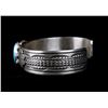 Image 4 : Navajo Sterling & Kingman Turquoise Bracelet