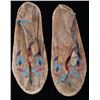 Image 1 : Metis-Cree Whimsical Beaded Hide Moccasins c. 1870