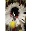 Image 10 : Crow Beaded Feather Headdress w/ Feather Trailer