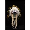 Image 14 : Crow Beaded Feather Headdress w/ Feather Trailer