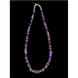 Six Layer Chevron Graduating Trade Bead Necklace