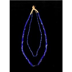 Early Russian Faceted Cobalt Trade Beads 19th C