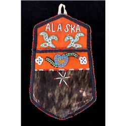 Early-Mid 1900's Athabascan Beaded Wall Hanging