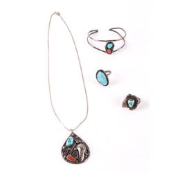 Navajo Silver, & Turquoise Jewelry Collection