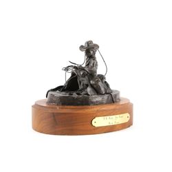 Mark Rains "I'll Make Em Proud" Bronze Cowboy 1984
