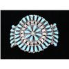 Image 1 : Navajo Petite Point Kingman Turquoise Bracelet