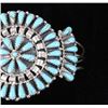 Image 3 : Navajo Petite Point Kingman Turquoise Bracelet