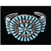 Image 6 : Navajo Petite Point Kingman Turquoise Bracelet
