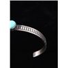 Image 2 : Navajo R. Enriquez Silver & Kingman Turquoise Cuff