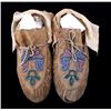 Image 1 : Santee Sioux Beaded Moccasins c. 1930-1940