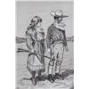 Image 4 : J.M. Leahy Original Early Western Couple Drawing