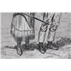 Image 7 : J.M. Leahy Original Early Western Couple Drawing