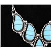 Image 6 : Zuni Sleeping Beauty Turquoise Mosaic Necklace