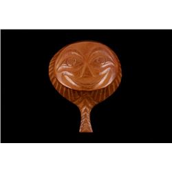 Haida Wood Carved Face Feast Bowl c. 1900's