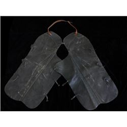 Montana Grey Batwing Step-in Chaps Circa 1950's