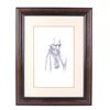 Image 1 : Framed Original Etching of Elderly Indian Man