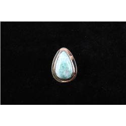 Navajo Larimar & Sterling Silver Ring