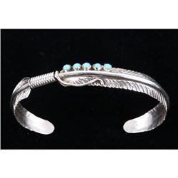 Navajo Chester Charlie Sterling Silver Bracelet