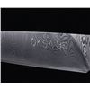 Image 4 : Signed Ladder Damascus Drop Point Knife & Sheath