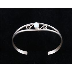 Navajo Precious Opal Sterling Silver Bracelet