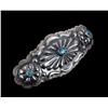 Image 2 : Navajo Sterling & Kingman Turquoise Hair Clip
