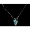 Image 3 : Navajo Sterling Silver & Spiny Turquoise Necklace