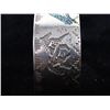 Image 4 : Navajo Raymond Begay Chip Inlay Silver Bracelet