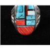 Image 3 : Navajo Mosaic Inlay Sterling Silver Ring