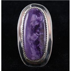 Navajo CJ Butler Sugilite & Sterling Silver Ring