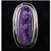 Image 1 : Navajo CJ Butler Sugilite & Sterling Silver Ring